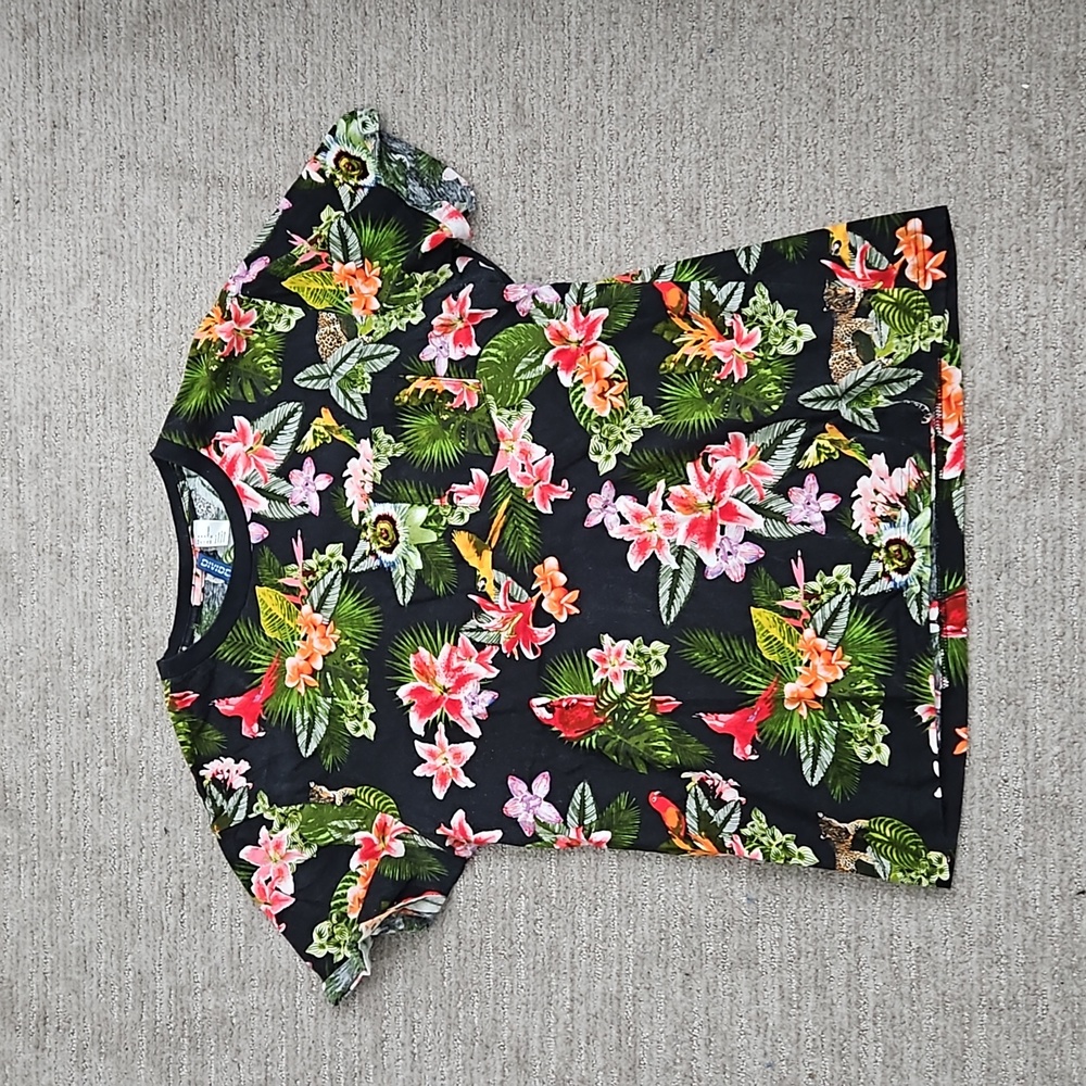 H&M Tropical Print Tee